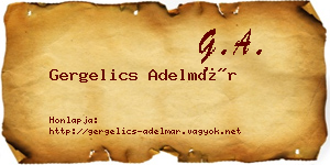 Gergelics Adelmár névjegykártya